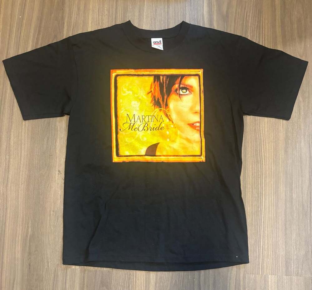 Anvil Martina McBride T-Shirt Size M Black In My Daughters Eyes Tour